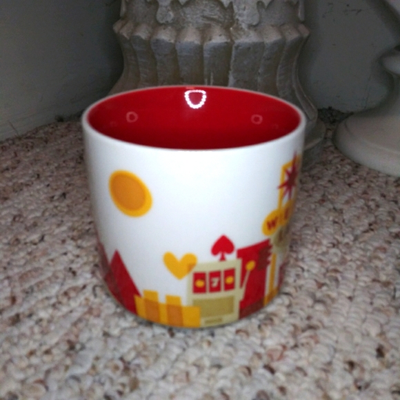 Starbucks 2014 Las Vegas Retro Gambling Cityscape Design You Are Here Mug - Picture 4 of 7